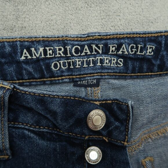 American Eagle Jeans Women's Size 10R Blue Vintage High-Rise Denim 26" Inseam - Picture 11 of 16